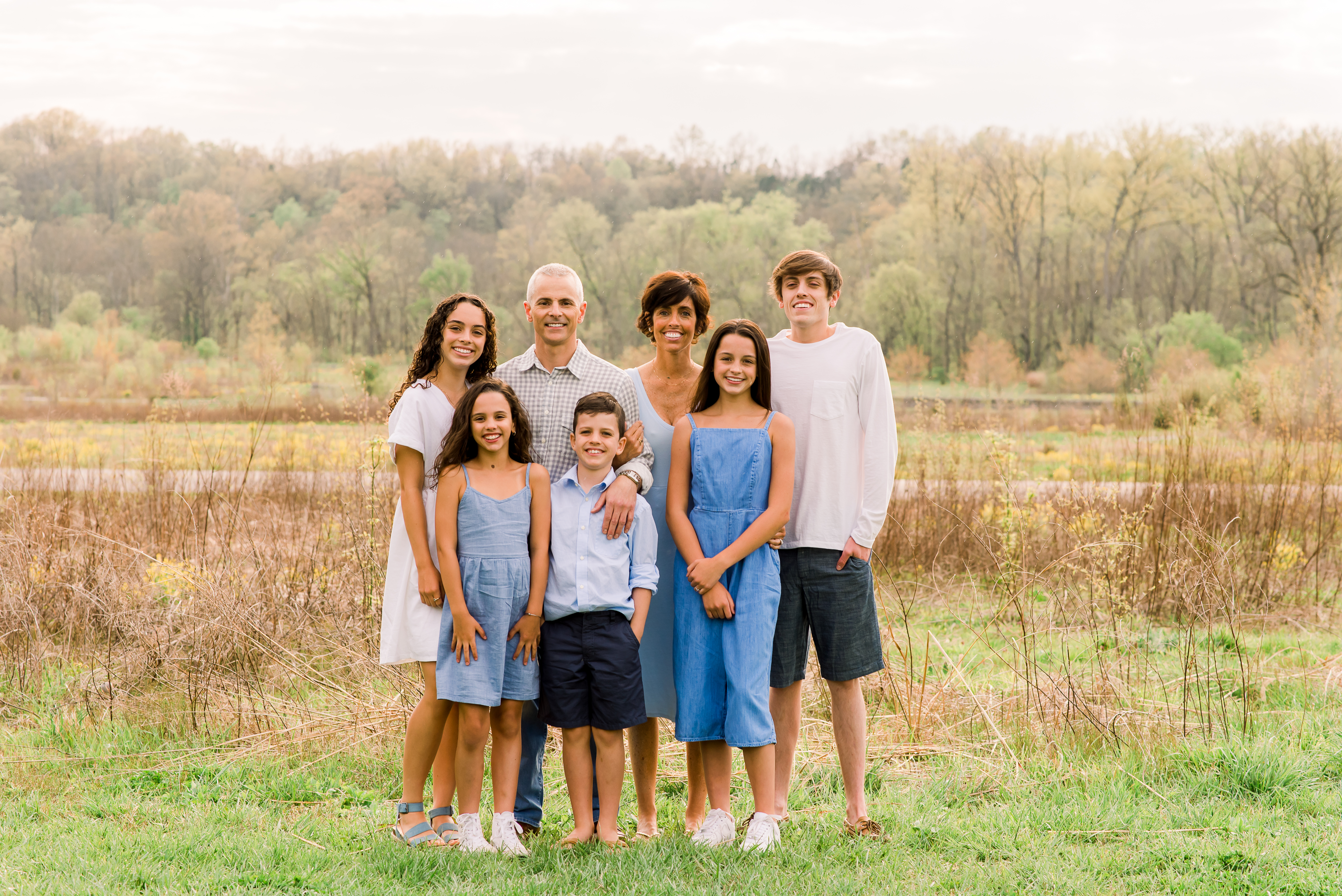 Lung recipient family photo celebrating life after transplant