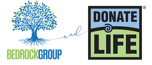 Bedrock Group and Donate Life logos